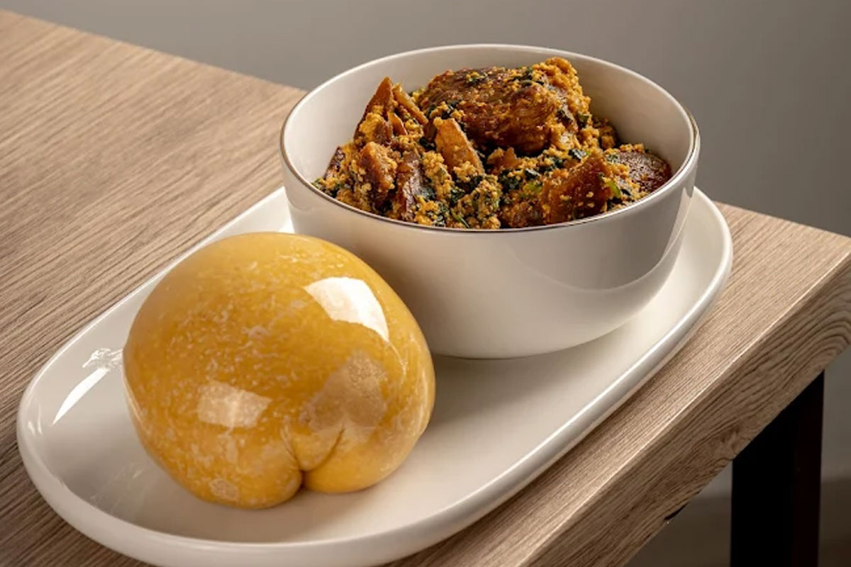 Poundo with Efo Riro